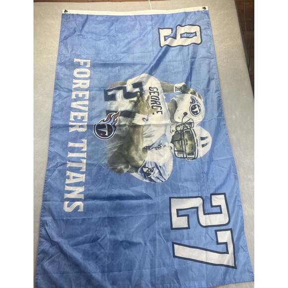 Tennessee Titans FOREVER TITANS 3 X 5 Flag Eddie George Steve McNair NFL Banner - Picture 1 of 11